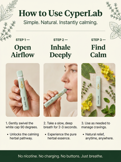 Mullein Botanical Pen  — Inhale A Few Puff Of This "Miracle Pen" To Replace Smoking Or Vaping Daily
